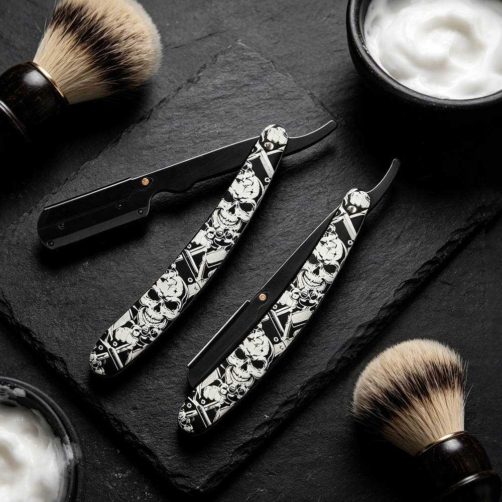 Retro Grafika z Czaszką, Stara – Men'S Grooming Eyebrow Trimming recenzja i cena