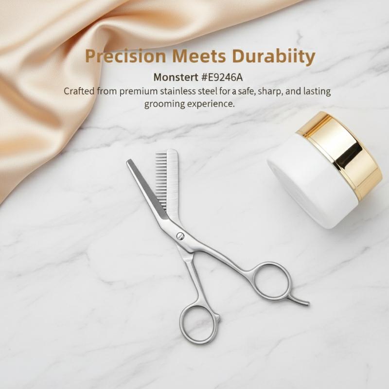 Nożyczki do brwi ze stali nier – Men'S Grooming Eyebrow Trimming recenzja i cena