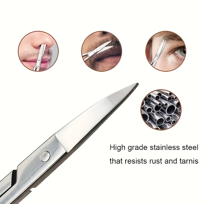 1/3 szt. Małe nożyczki do piel – Men'S Grooming Eyebrow Trimming recenzja i cena